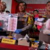 Konferensi Pers Sindikat Uang Palsu di Mapolres Kabupaten Gowa